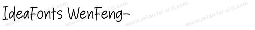 IdeaFonts WenFeng字体转换